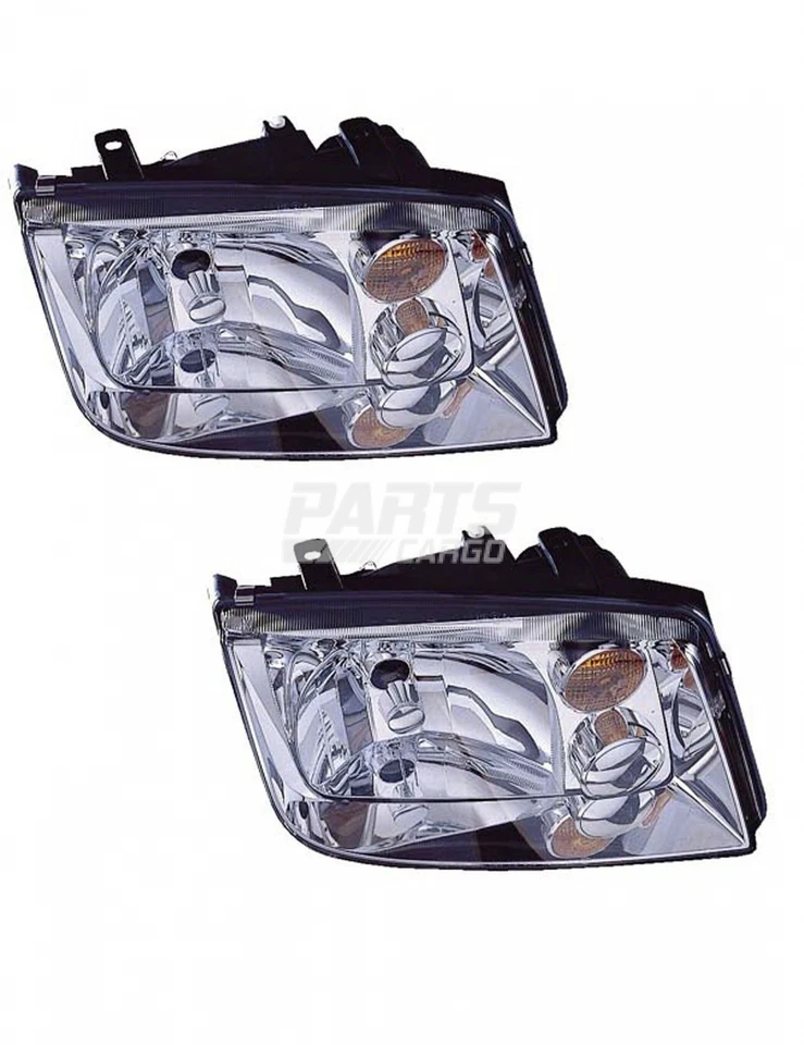 Novo conjunto de farol lateral esquerdo e direito compatível com 2002-2005 Volkswagen Jetta - Imagem 1 de 1