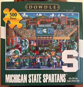MICHIGAN STATE SPARTANS 500 Pieces 16x20" Football Eric DOWDLE Puzzles - Picture 1 of 4