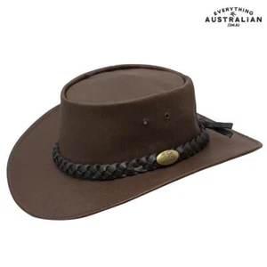 Jacaru 1001 Kangaroo Hat Brown - Picture 1 of 3