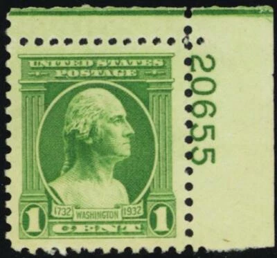 705, Mint NH 1¢ XF/Superb JUMBO - PSAG Graded 95J * Stuart Katz - Image 1 of 2