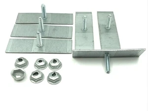 6 piezas para Buick Cadillac Chevy Oldsmobile perno en clips y tuercas de moldura de acero - Imagen 1 de 1