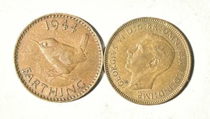 1944 Great Britain Farthing, George VI. Will Combine Shipping. - Picture 1 of 1