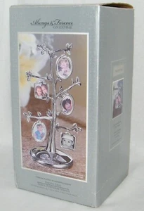 New Chrome Plated Multi Photo Tree Frame - 5 Double Sided / Holds 10 Photos - Picture 1 of 10