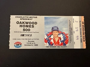 Rusty Wallace Race ticket Win #7 Charlotte 1988 Oakwood Homes 500 Nascar - Picture 1 of 2