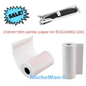 CONTEC Printer Paper 210mm*20m for ECG Machine ECG1200G ECG1212G E12 1 Roll - Picture 1 of 7