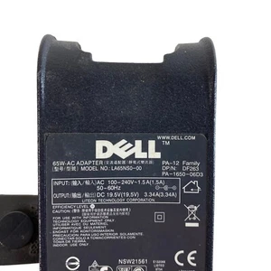 Dell Laptop Power Supply Cord LA65NS0-00 AC Adapter Charger Black OEM Replacemen - Picture 1 of 5