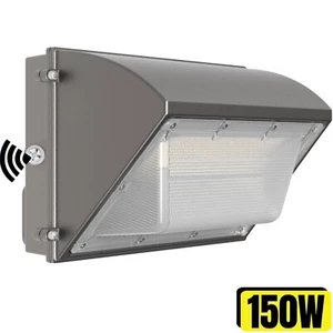 LED Wall Pack Light 150W Commercial Outdoor Security Exterior Lighting Fixtures - Picture 1 of 12