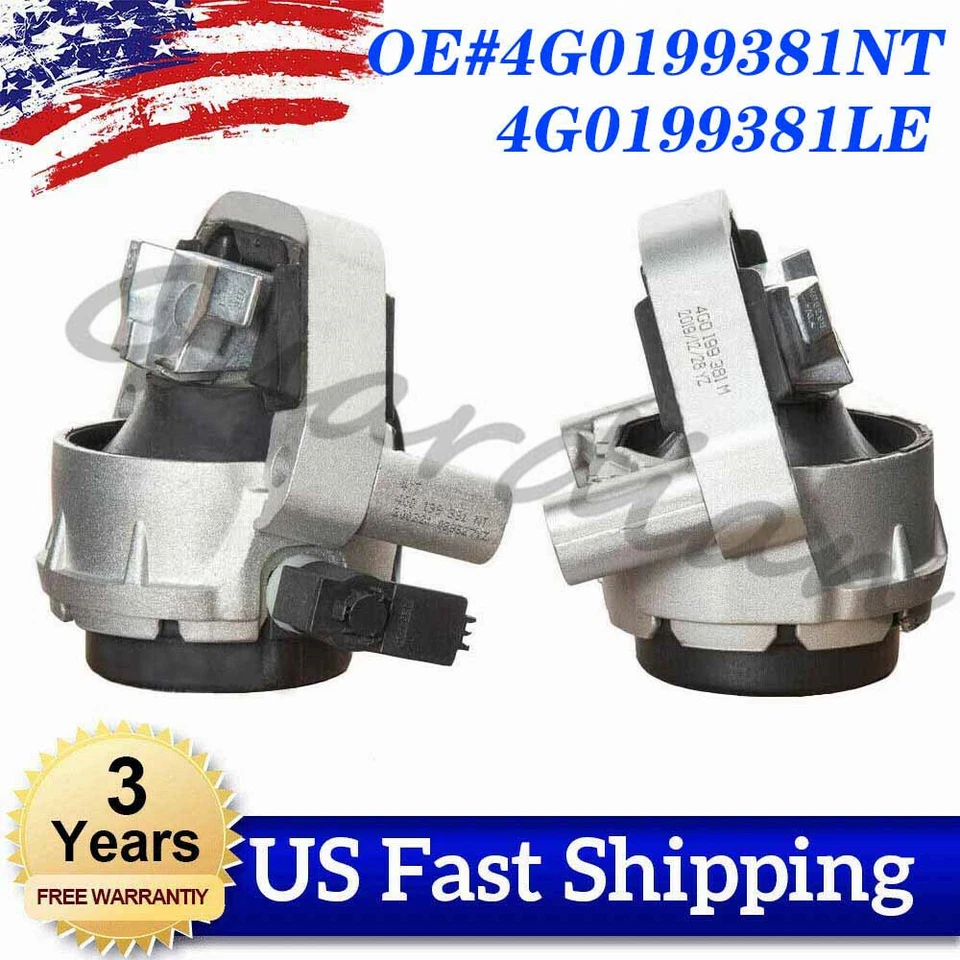 1 Pair L+R Engine Mounts For Audi A6 A7 3.0L V6 A/T Quattro 3.0L 2012-2018 13 14 - Imagem 1 de 4