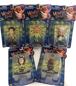 NEU VINTAGE AFFE KNOCHEN SET 5 von SIDESHOW SPIELZEUGFIGUREN: BBQ SCHWEIN & 4 WEITERE 2001 - Bild 1 von 7