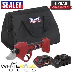 Sealey Kit Cesoie da Potatura Senza Fili 20V 2Ah Serie SV20 Caricabatterie Borsa - Foto 1 di 4