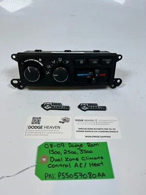 Dodge Ram 1500-3500 2008-2009 doble zona climatizador 55057080 OEM Foto 1 de 4