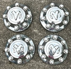 2014-2018 Dodge Ram 2500 3500 OEM Chrome Wheel Center Caps 04726279AA 1XF55TRMAA - Picture 1 of 10