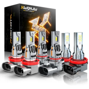 For Mazda 6 Sedan 4-Door 2.5L 2014 2015 2016 2017 LED Headlight Fog Light Bulbs - Picture 1 of 11
