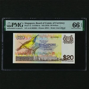1979 Singapore Board of Comm.of Currency 20 Dollars Pick#12 PMG 66 EPQ Gem UNC - Picture 1 of 4