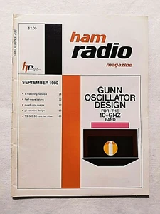 HAM RADIO MAGAZINE SEPTEMBER 1980 GUNN OSCILLATOR DESIGN-TS-520-SE COUNTER MIXER - Zdjęcie 1 z 2
