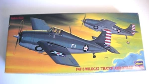 KIT HASEGAWA f4f-3 WILDCAT "THATCH AND O'HARE" 1/72è JAPAN BON ÉTAT - Picture 1 of 6