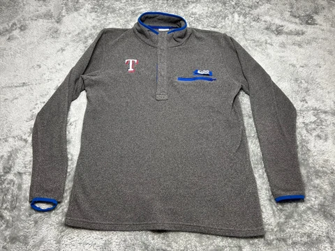 Texas Rangers Sweater Mens Medium Gray Columbia Cover