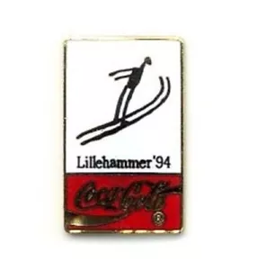 Lillehammer 1994 Olympische Winterspiele Skispringen Coca-Cola Coke Event Anstecknadel - Bild 1 von 1