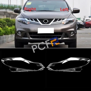 Para Nissan Murano 09-2014 Cubierta de faros Lente Carcasa de vidrio Faro delantero 1 par - Imagen 1 de 11