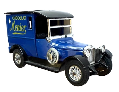 LESNEY MATCHBOX "MODELS OF YESTERYEAR" Y5 BLUE 1927 TALBOT VAN CHOCOLAT MENIER - Image 1 of 4