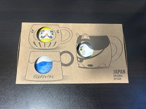 Starbucks Japan Limited Edition Mug Set of 3 Mt. Fuji Daruma Komainu Set JP NEW - Picture 1 of 21