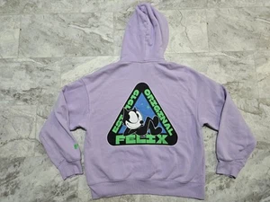 H&M Oversized Printed Fit Hoodie Felix The Cat Unisex Sz M Light Purple - Picture 1 of 10