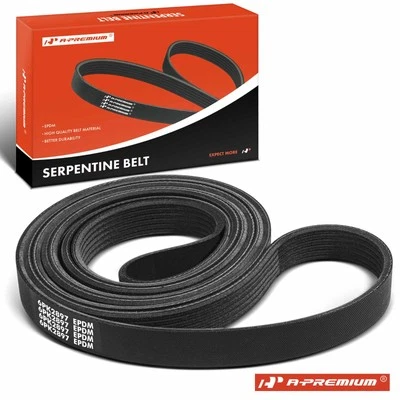 Cinturón serpentino A-Premium 114,07 pulgadas para Chevrolet Impala 2006-2009 Buick LaCrosse Foto 1 de 4