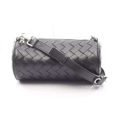 Bolso Bandolera BOTTEGA VENETA Intrecciato Barrel 777391 Cuero Negro BV Foto 1 de 4