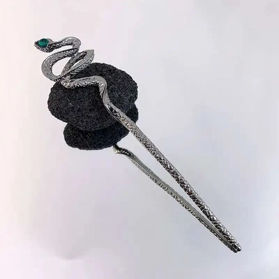 Horquilla china rosa flor cristal rama palo de metal vintage mujer 1 pieza Foto 1 de 4