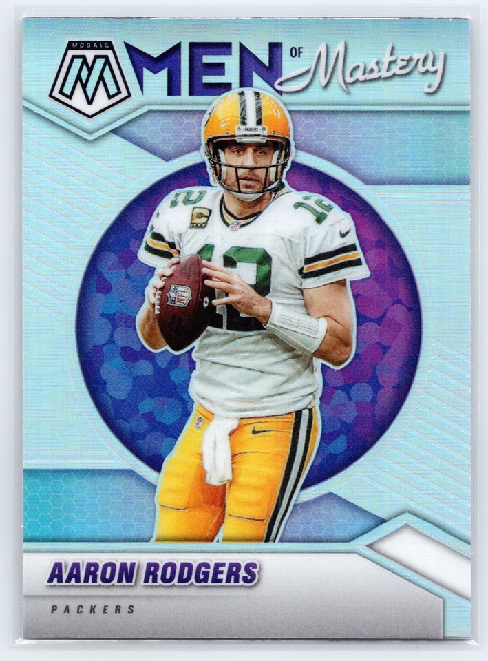 2021 Panini Mosaic Aaron Rodgers #MM5 Men of Mastery - Image 1 of 2
