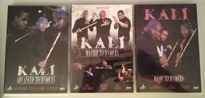 3 DVD SET Kali Tecniques-Glandor/Wamba/Valverde combat fighting flow Self defens - Picture 1 of 2