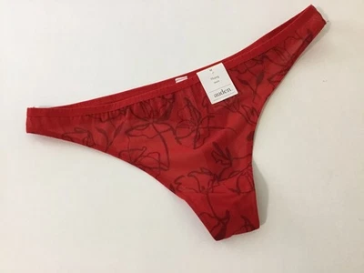 Nuevo con etiquetas Tanga Auden Malla Panty Rojo Para Mujer Talla M Floral Foto 1 de 3