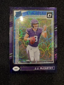 J.J. McCarthy 2024 Donruss Optic Rated Rookie Purple Scope - Bild 1 von 2