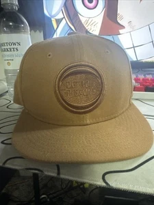 Detroit Pistons all brown snapback hat - Picture 1 of 5