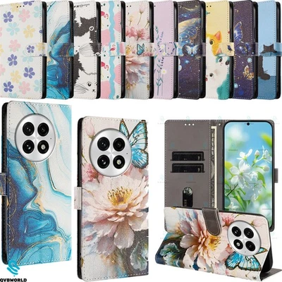 For OnePlus 10 Pro 13 13T 12 11 9 Nord 5 4 Pattern Flip Wallet Case Phone Cover - Image 1 of 4