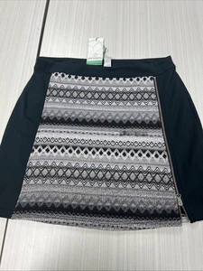 NEU DAMEN aventura "Berkley" SCHWARZER PONTE STRICKROCK MIT JACQUARD-EINSATZ GRÖSSE L - Bild 1 von 8