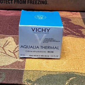 Vichy Aqualia Thermal Rehydrating Cream RICH Dry Skin 15ml/0.51oz, TRAVEL SIZE - Picture 1 of 5