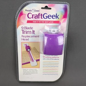 Purple Cows CraftGeek 9 Blade Trim It Replacement Head 7601 NEW - Picture 1 of 4