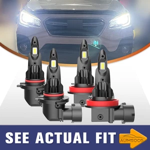 For Subaru WRX 2015 2016-2025 LED Headlight Combo Kit High/Low Beam Cool White - Picture 1 of 18