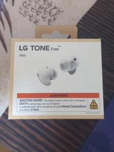 LG Tone Free Tone-T80s Sound Ear Buds - White NEW - Picture 1 of 5