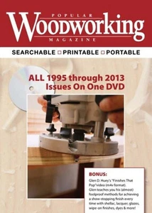 Popular Woodworking Magazine All 1995 Through 2013 Issues (19 Years) on one DVD - Picture 1 of 1