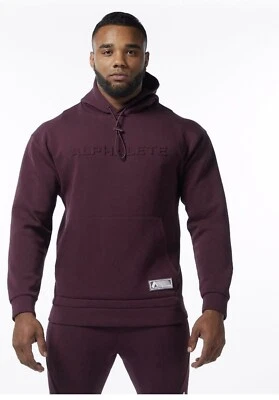 Alphalete 男式 ELMTS 套衫连帽衫 - Merlot,尺寸 S — 第 1/4 张图片