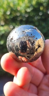  Pyrit, Pyrit Ball, Pyrit  Kugel, Huanzala /Peru /125g - Bild 1 von 4