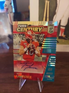 2021 Donruss Elite Trevor Lawrence RC Turn Of The Century Red Auto /49🔥 - Picture 1 of 7