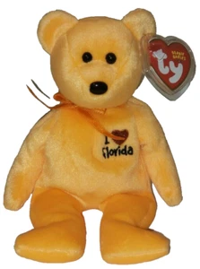 Ty Beanie Baby FLORIDA the Bear (I Love Florida - State Exclusive 8.5" NEW MWMTs - Picture 1 of 9