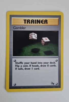 Pokémonkarte Trainer Gambler 60/62 englisch Near Mint Zustand - Bild 1 von 2