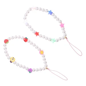 2 Pcs Sternperlenarmband Handydekoration Handy-Ketten- -Accessoire - Zdjęcie 1 z 12