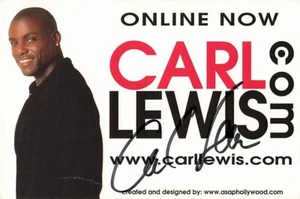 Carl Lewis UH Leichtathletik original Autogrammkarte 3724 H - Bild 1 von 1
