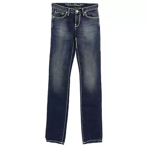  Pantalón vaquero de mujer SOCCX ROMYR422 recto elástico azul usado azul 27170A - Imagen 1 de 3
