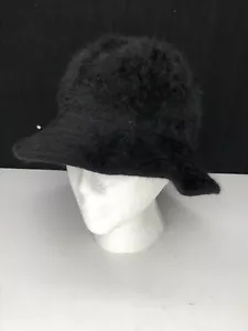 VINTAGE Angora Women’s Rabbit Hair Bucket Hat Wool Blend Made in France - Picture 1 of 7